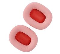 Xiuganpo Soft Protein Leather Ear Pads for Airpod Headphones, Comfortable Memory Foam Covers, Easy to Install, 2 Pack Replacement Ear Pads (Pink)