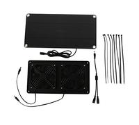 Xiuganpo Solar Powered Fan Kit Dual Cooling Fans High Efficiency 10W for