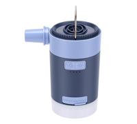 Xiuganpo Solar Rechargeable Air Pump with Camping Lantern, 4000mAh Portable | USB C Rechargeable, Reversible Airflow, 150LM Soft Light, 4 Nozzle Adapters for Air Beds and Pool Floats