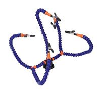 Xiuganpo Soldering Helping Hands Flexible Third Hand Station for Crafts Workshop 5 Claws, Lightweight Arms for Jewelry Making, Stable Base for Welding Professionals and Hobbyists (Blue)
