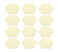Xiuganpo Sound Absorption Hex Panels for Noise Reduction and Soundproofing, Adhesive Acoustic Panels for Wall Decor, 12Pcs Acoustic for Recording Studios, Offices, Home Theaters (Light Yellow)