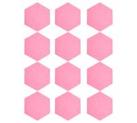 Xiuganpo Sound Absorption Hex Panels for Noise Reduction and Soundproofing, Adhesive Acoustic Panels for Wall Decor, 12Pcs Acoustic for Recording Studios, Offices, Home Theaters (Pink)