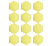 Xiuganpo Sound Absorption Hex Panels for Noise Reduction and Soundproofing, Adhesive Acoustic Panels for Wall Decor, 12Pcs Acoustic for Recording Studios, Offices, Home Theaters (Yellow)