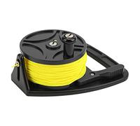 Xiuganpo Spool Finger Reel Convenient Nylon Line Diving Accessory for Snorkeling, Exile Diving (Black Wheel)