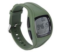 Xiuganpo Sports Digital Step Counter Watch Shockproof EL Backlight Wristwatch for Daily Use Suitable for Sports Outdoor Activities Plastic Black (9105 Military Green)