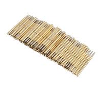 Xiuganpo Spring Test Probe, 100pcs Cone Head Pogo Pin Set with 1.02mm Needle Tube Diameter for PCB Testing Through Hole Components and Gold Fingers