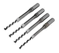 Xiuganpo Square Hole Drill Bits for Wood 4PC Bearing Steel Mortising