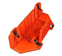 Xiuganpo Stable Miter Saw Box ABS Material Wear Resistant 22.5 45 90 Degree for Home Renovation (14in Clamping Type)