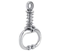 Xiuganpo Stainless Steel Bull Nose Ring, Auto-Lock Cattle Ring | Anti-Rust Livestock Nose Ring, Smooth , for Farming and Veterinary Use