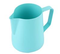 Xiuganpo Stainless Steel Coffee Pitcher, Non Stick for Latte Art (Blue)