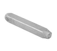 Xiuganpo Star Punch Stamp 6mm Heavy Duty Chrome Vanadium Steel Metal Engraving Tool, Permanent Marking Stamp for Leather Plastic Wood, 2.5 Inch Length Hammer Use