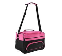 Xiuganpo Stylish Barber Bag Scissors and Comb Bag with Handle and Shoulder Strap for Hairdressers Makeup Artists on The Go Red + Black Canvas 35 X 20 X 24 Cm