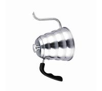Xiuganpo Sustainable Swan Kettle, Swan -Collar Electrical Kettle with a Collar Thermometer in Jars, 304 Stainless Steel for Electric Gas Induction (1.2L)