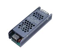 Xiuganpo Switching Power Supply Intelligent Protection Self Cooling Type Magnetic Lighting Transformer for Leisure Centers Aluminum Alloy Black Long Strip (100W)