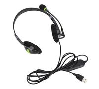 Xiuganpo SY440MV Wired Headset Comfortable Over Ear Headphones with Noise Cancelling Microphone for Customer Service 3.5mm USB Connection (USB Type)