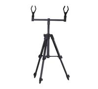 Xiuganpo Telescopic Fishing Rod Tripod Aluminum Alloy Adjustable 26 62cm Folding Design for Ground Stability Mud Sand Rock, Heavy Duty Fishing Pole Stand for Surf Pier Bank Beach (RP135-1-S)