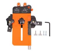 Xiuganpo Thin Table Saw Jig, 2 in 1 Woodworking Tool with Enhanced Kickback Prevention and Intuitive Scale, for Making Repetitive Narrow Strip Fit 3/4 3/8 Inch Slots