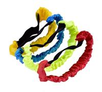 Xiuganpo Three Legged Race Ropes 4Pcs Colorful Soft Durable for Children's Coordination Skills Outdoor Games