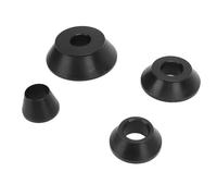 Xiuganpo Tire Balance Cones, 4 Pc Wheel Equilibrium Cones Metal Stiffness for the 38 Mm SUV Caravan Truck with Black Cube Holes