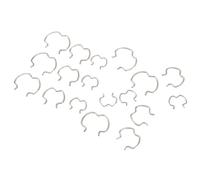 Xiuganpo Transmission Cooler Line Clip, 18pcs Set OE Replacement 800 801 Three Sizes 3/8 1/2 5/8 Inch Retaining Clip Quick Connect with Metal Construction for Automotive Cooling System