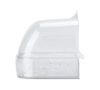 Xiuganpo Transparent Bird Bath Box for Small Parrots, Durable PC Material with Multiple Functions, Ideal for Bathing, Nesting, and Feeding
