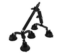 Xiuganpo Triple Suction Cup Car Mount Kit, 5 in 1 Outside Car Mount with 115cm Selfie Stick, Clamp Mount Magic Arm Camera Mount Replacement for X5 X4 X3 X2 RS Action Cameras