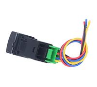 Xiuganpo TS-10 Fog Lamp Switch Durable ABS Push Button ON-OFF for Car Light Control 12V IP67 Protection Yellow