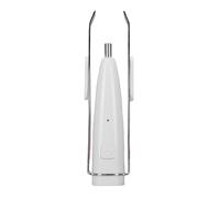 Xiuganpo Tweezers with Camera, 10X Magnification Lighted Eyebrow Tweezers, Slanted Tip with LED Light for Precision Plucking (White)