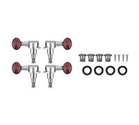 Xiuganpo Ukulele Locking Tuners Durable Metal Machine Heads for Fast Tuning and Accurate Performance for Music Lovers Zinc Alloy Silver Red for Players 4pcs