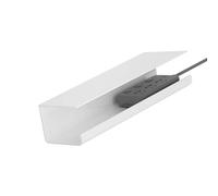 Xiuganpo Under Desk Cable Management Tray, No Punch Cable Organizer with Wire Slot for Power Strip, Peel and Stick Cord Management for Office Desk, Home Computer Clutter Solution (White)