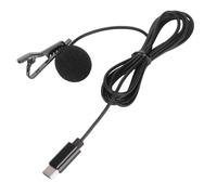 Xiuganpo USB C Lavalier Microphone for Clear Sound Recording, Intelligent Noise Cancellation for Web Teaching, 1.5m Length
