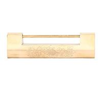 Xiuganpo Vintage Brass Padlock with Key Unique Decor for Jewelry Boxes and Cupboard Doors 12x3.4cm
