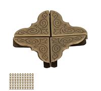 Xiuganpo Vintage Style 100pcs Bronze Book Corners Prevent Damage for Scrapbooking, for Jewelry Boxes Iron Material