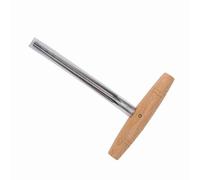 Xiuganpo Violin Peg Reamer Stainless Steel Wooden Handle Ergonomic Design 3/4 4/ Violin Peg Holes Convenient Grip Suitable for Luthiers Silver+Wood Color