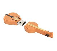 Xiuganpo Violin Shaped USB Flash Drive Lovely Data Storage for Music, Photos, Movies, Home Office USB Stick for 7/8/10/XP, Cute Friends, Plastic (128GB)