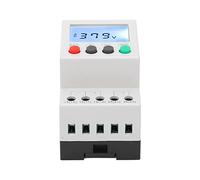 Xiuganpo Voltage Phase Sequence Protector Efficient Over Under Voltage Relay for Machine Tool Control Cabinet, 35mm Guide Rail Installation for Elevator, ABS Material