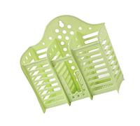 Xiuganpo Wall Mounted Draining Cutlery Holder for Kitchen Utensils Spoon Chopsticks Storage Space Saving Plastic 7.0x2.8x6.7in for Neat Kitchen (Green)