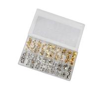 Xiuganpo Watch Crown Parts, 300pcs Stainless Steel Watch Assorted Flat Head Crowns Accessory Repair Tools for Watchmakers and Repairers