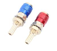 Xiuganpo Water Cooled Brass Gas Adapter Set for MIG TIG Welding Torch Portable Quick Connector Plug for Workshops (8mm)