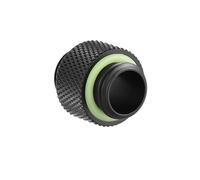 Xiuganpo Water Cooling Adapter Durable Black G1/4 Thread Connector for Computer Long Short 2 Pcs for Computer Water Cooling System (Standard silk length)