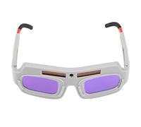 Xiuganpo Welding Glasses Auto Darkening Solar Power, Grey | Welding Goggles, Protective Soldering Glasses, PC Frame, CR927 Battery, Adjustable Temple, for Electric Welding, Cutting