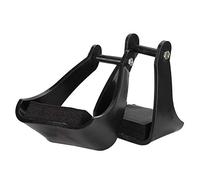 Xiuganpo Western Riding Stirrups with Shock-Absorbing Pads for Comfortable Ride, Screw Fixing Accessories for Secure Installation, for Step on When Getting on