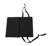 Xiuganpo Wheelchair Bone Cushion Protector, Black Support Lower Legs Lined Wheelchair Footrest with Fast Release Band for the Hospital