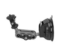 Xiuganpo Windscreen Suction Cup Camera Mount, 1/4 Interface Car Mount for Action Camera, Adjustable Tripod Adapter for X5 X4 X3 X2, 85mm TPU Suction Cup Aluminum Alloy Car Bracket (1PC)