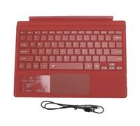 Xiuganpo Wire Less Magnetic Keyboard with Touchpad for Pro 3 4 5 6 7, 5.0 Efficient Connectivity, Colorful Backlight, Portable Tablet Flip Stand, User Friendly Touchpad Design (Red)
