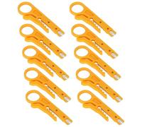 Xiuganpo Wire Ripper, Stainless Steel Yellow Hand Crimper for Factory for Professional Electricians for Various Data Lines for Electricians