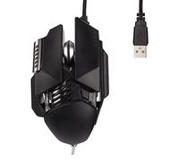 Xiuganpo Wired RGB Gaming Mouse, Ergonomic, 12800 DPI, USB 6D RGB Button, Mechanical with High Frequency Noise Immunity