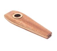 Xiuganpo Wood Kazoo Flute Classic Wooden Harmonica Guitar Accompaniment Diaphragm Mouth Music Instrument for Guitarists, Ukulele Players Natural Wood