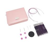 Xiuganpo Wood Knitting Needles Set 10 Pairs Interchangeable Circular