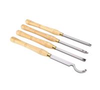 Xiuganpo Wood Lathe Chisel Set Fine Cutting Lathe Turning Tool for Craftsmen, 4Pcs Accurate Chisel for Woodworking Enthusiasts